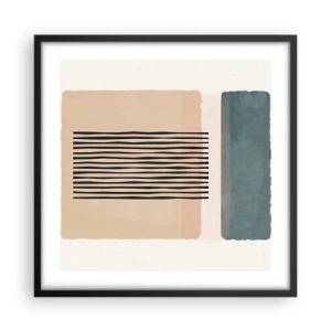 Plakát v černém rámu - Všechno v pořádku - 50x50 cm