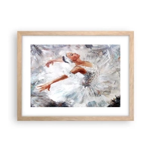 Plakát v rámu světlý dub - Jemná a lehká jako tyl - 40x30 cm