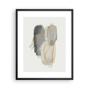 Plakát v černém rámu - Trvání a pohyb - 40x50 cm