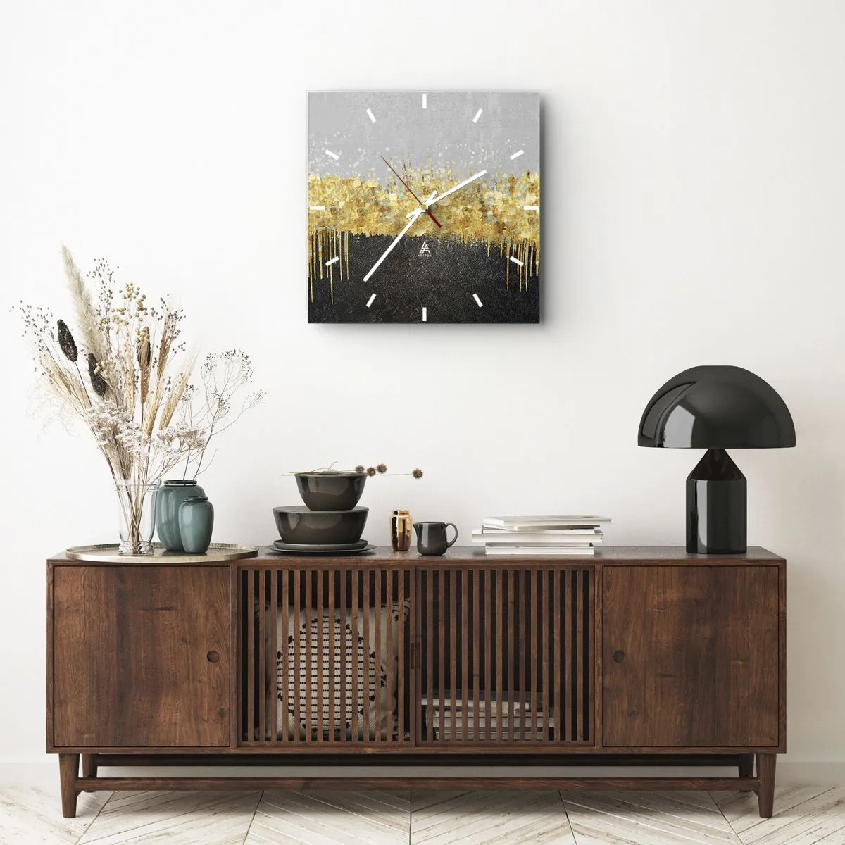 Nástěnné hodiny - Dovnitř a vzhůru - 30x30 cm