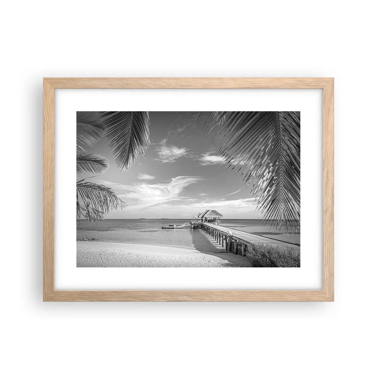 Plakát v rámu světlý dub - Vzpomínka nebo sen? - 40x30 cm
