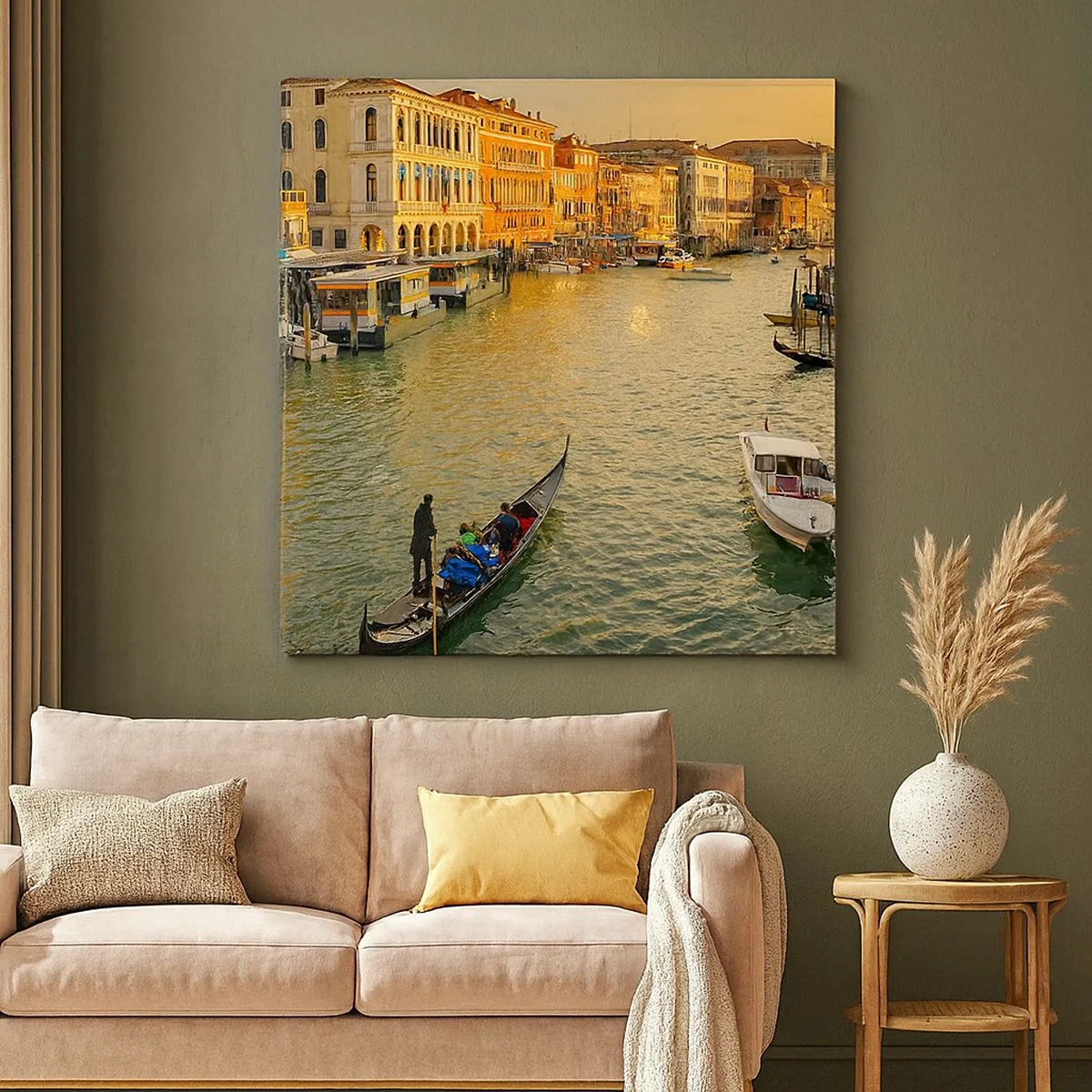 Obraz na plátně - Na slunečné straně ulice - 30x30 cm