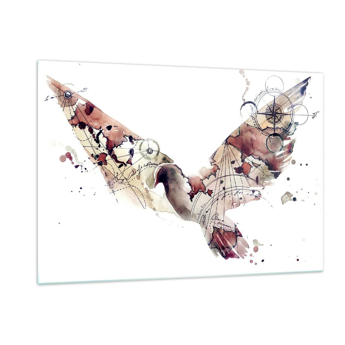 Obraz na skle - Vzdušný poutník - 120x80 cm