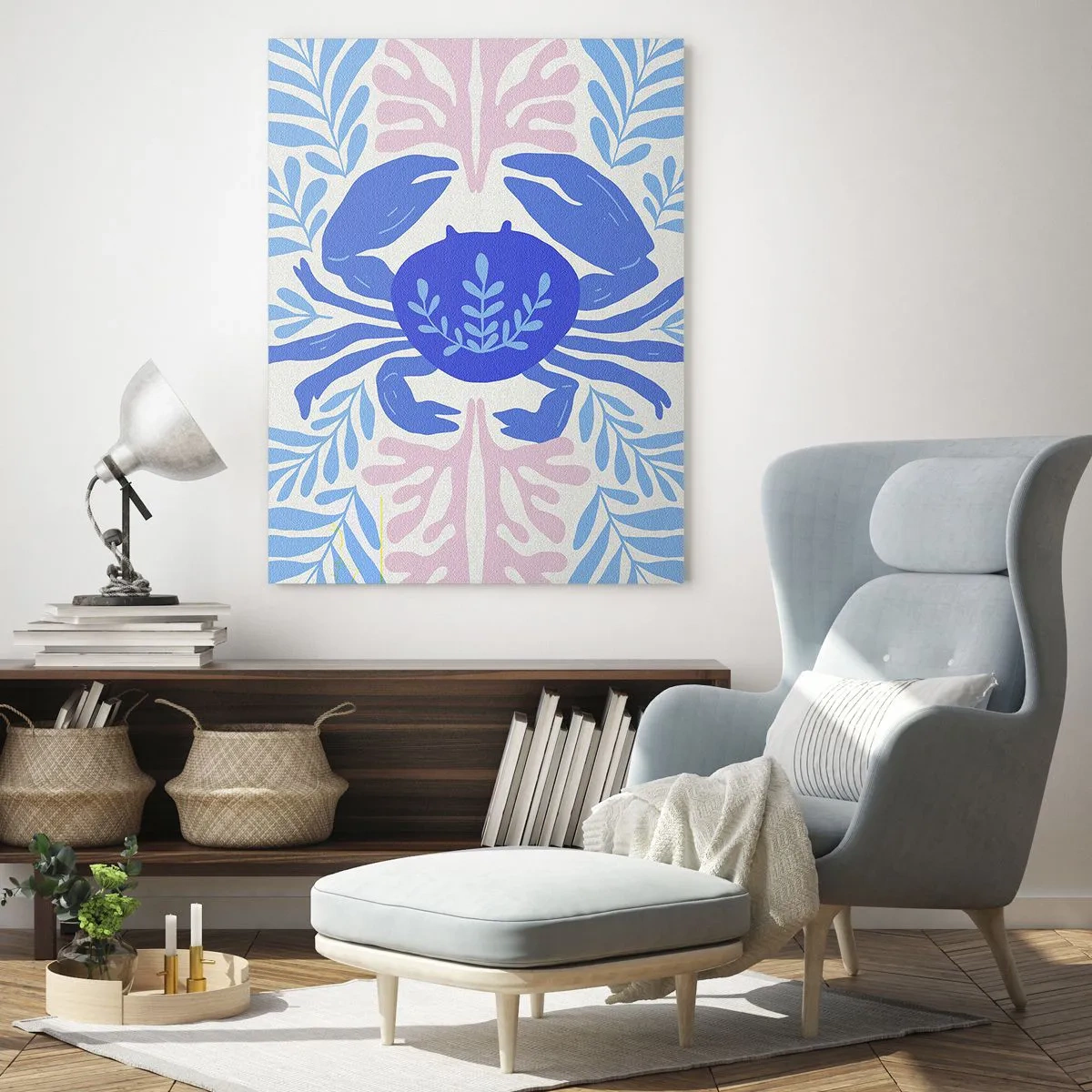 Obraz na skle - Jako mořský květ - 80x120 cm