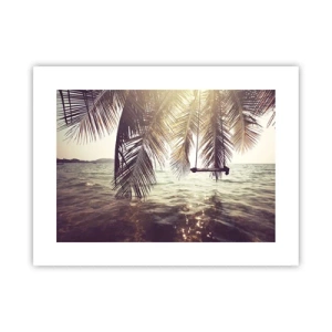 Plakát - Houpat se libovolně v oblacích - 40x30 cm