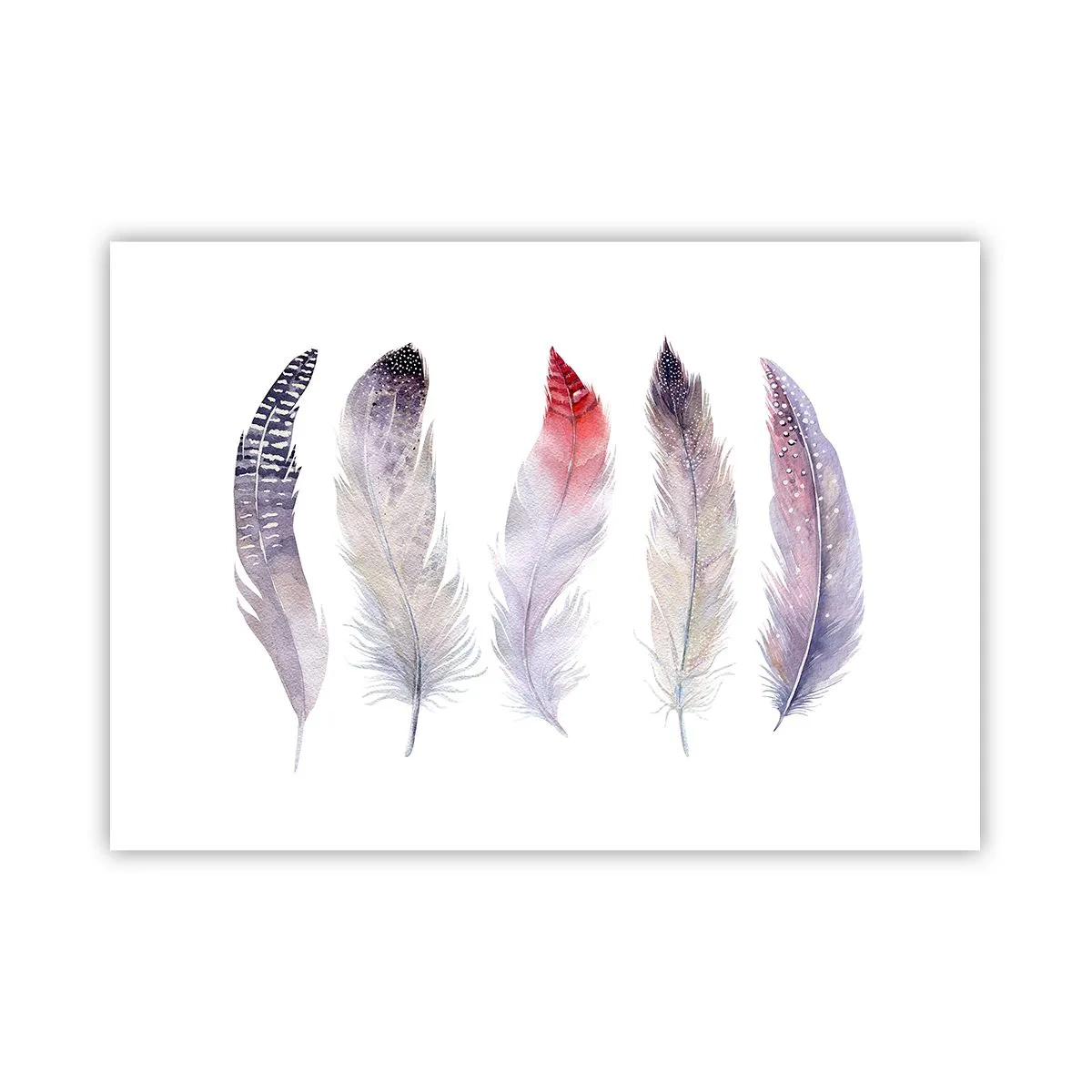 Plakát - Jemné jako různobarevná mlha - 100x70 cm