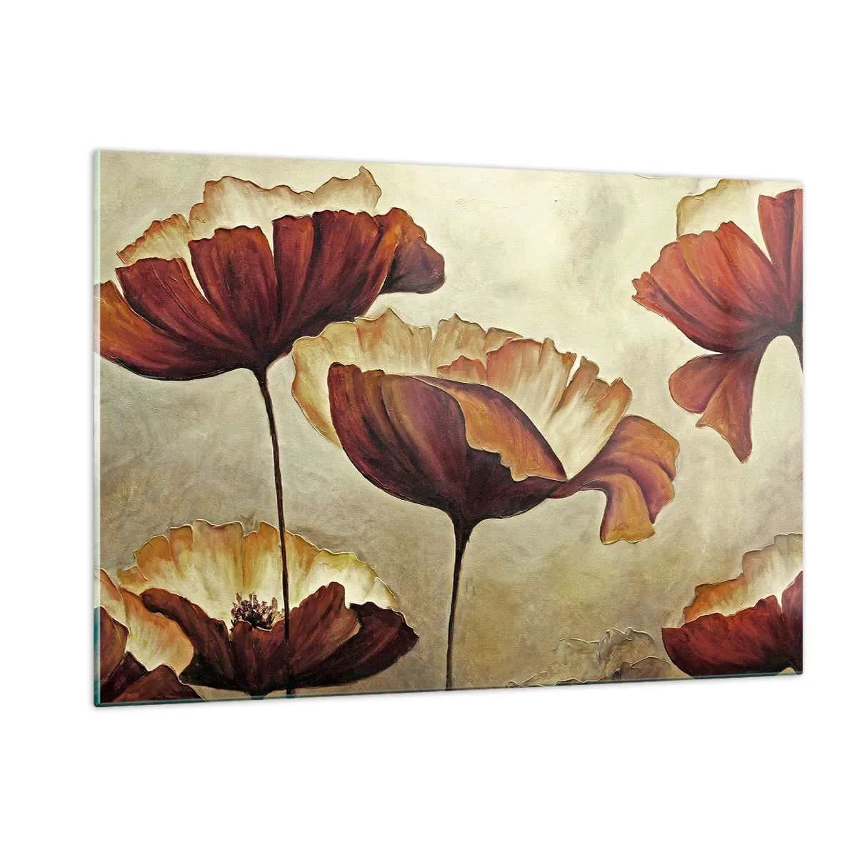 Obraz na skle - Lán louky - 120x80 cm