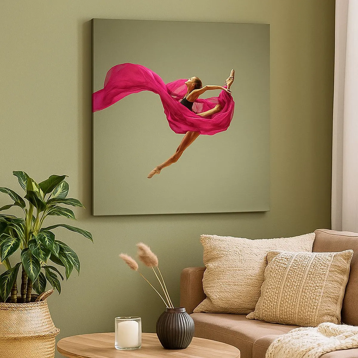 Obraz na plátně - Tančící plamen - 30x30 cm