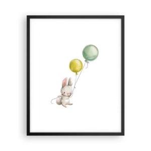 Plakát v černém rámu - Já poletím také! - 40x50 cm