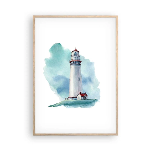 Plakát v rámu světlý dub - Něžná sestra blankytu - 70x100 cm