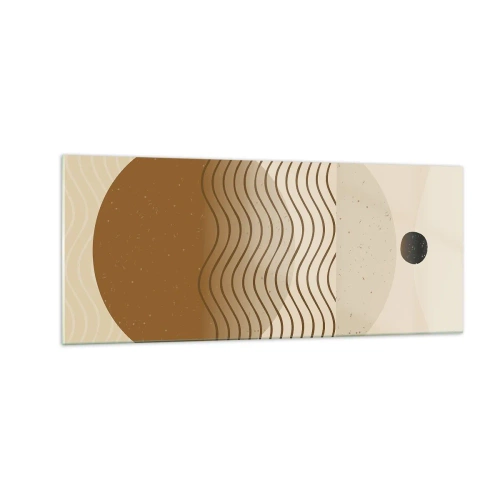 Obraz na skle - O původu geometrických obrazců - 100x40 cm