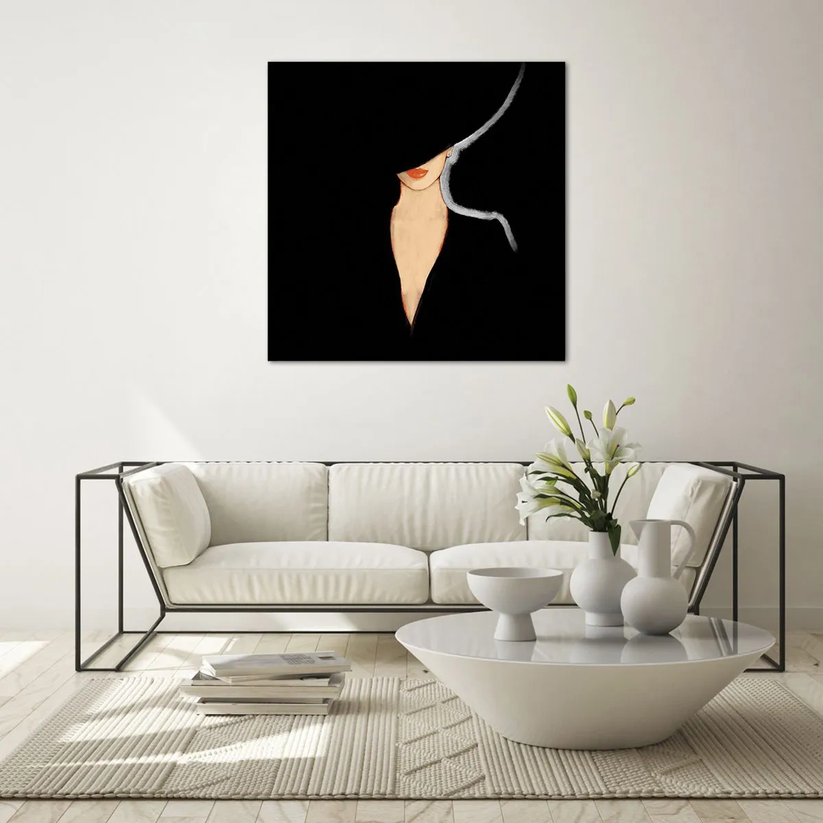 Obraz na skle - Elegance a styl - 40x40 cm