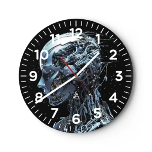 Nástěnné hodiny - Technologie je žena - 30x30 cm