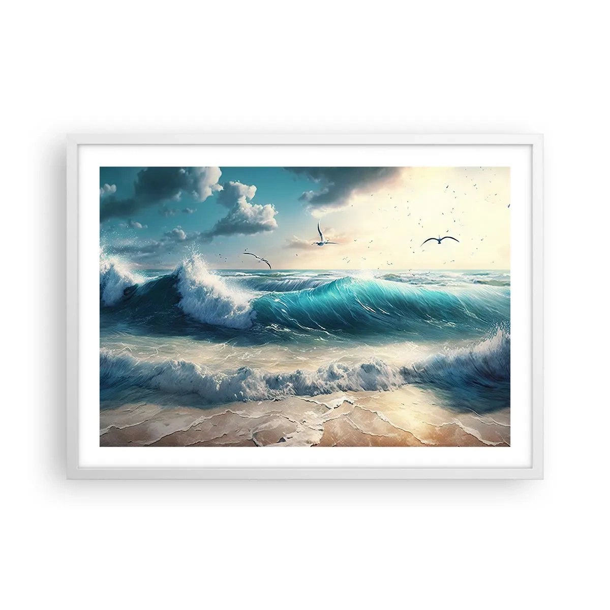 Plakát v bílém rámu - Šustění jen pro tebe - 70x50 cm