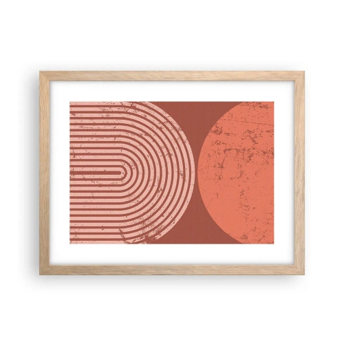 Plakát v rámu světlý dub - Blízký vztah - 40x30 cm