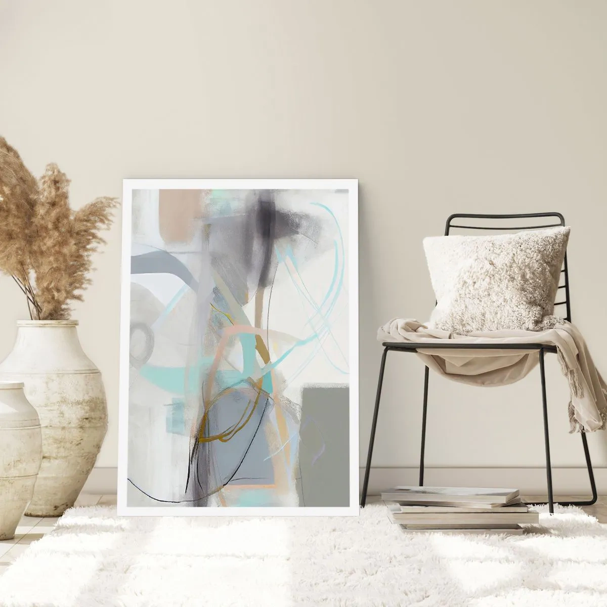 Plakát - Mlhavá abstrakce - 70x100 cm