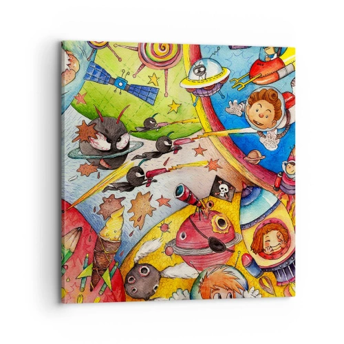Obraz na plátně - Velké vesmírné dobrodružství - 70x70 cm