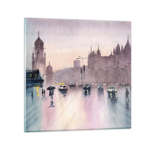 Obraz na skle - V deštivém oparu - 70x70 cm