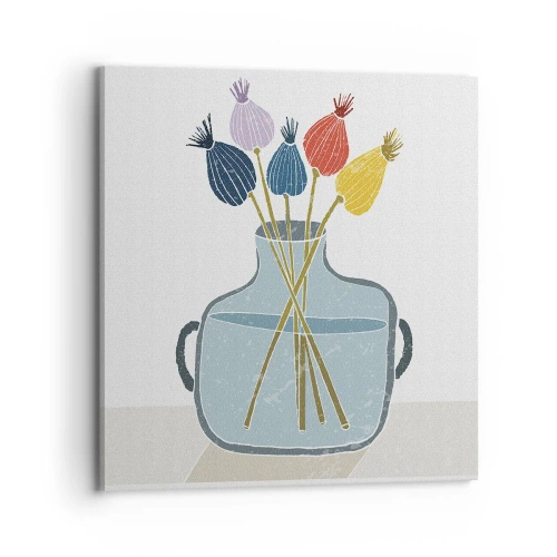 Obraz na plátně - Makové květy - 70x70 cm