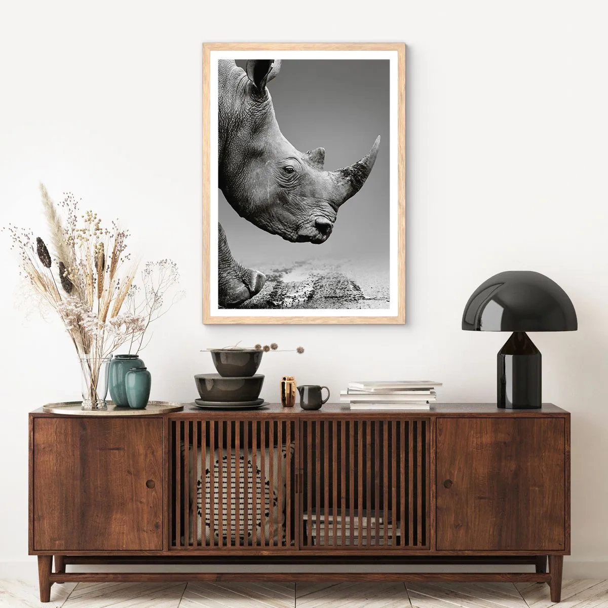 Plakát v rámu světlý dub - Nezastavitelná síla - 70x100 cm