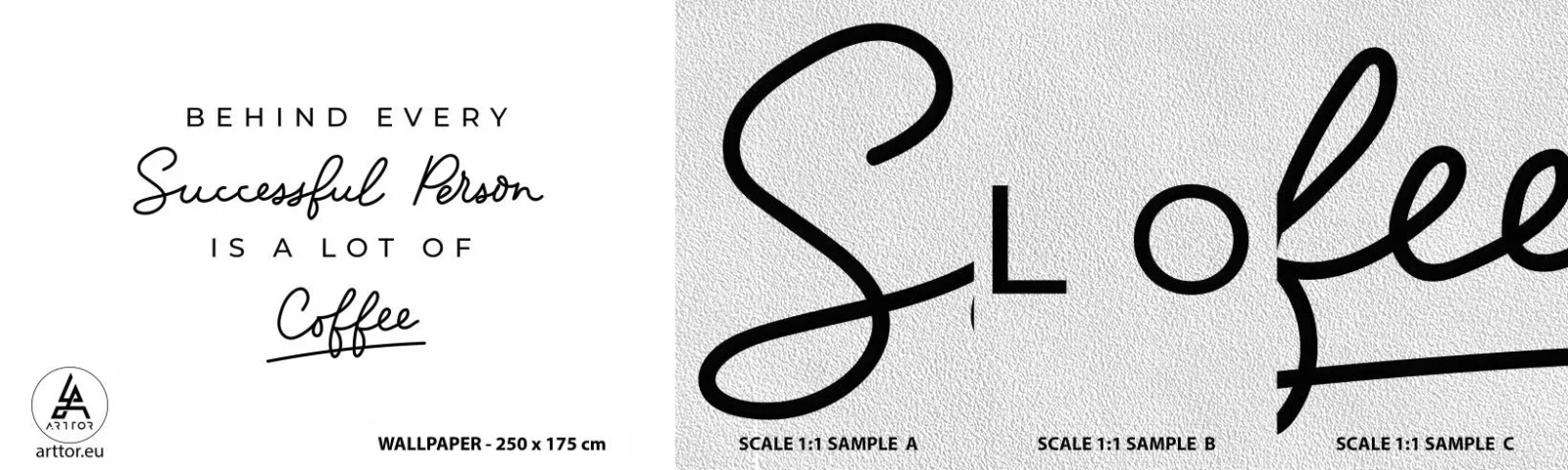 Vzor Fototapety Premium Sand - Tajemství úspěchu - Typografie, Afirmace, Maxim - 100x30 cm