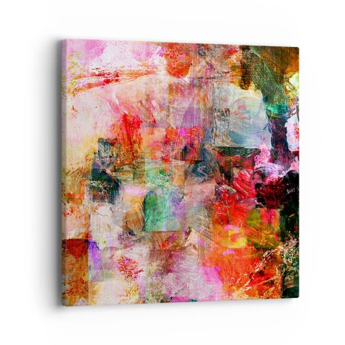 Obraz na plátně - Cesta růžovou - 40x40 cm