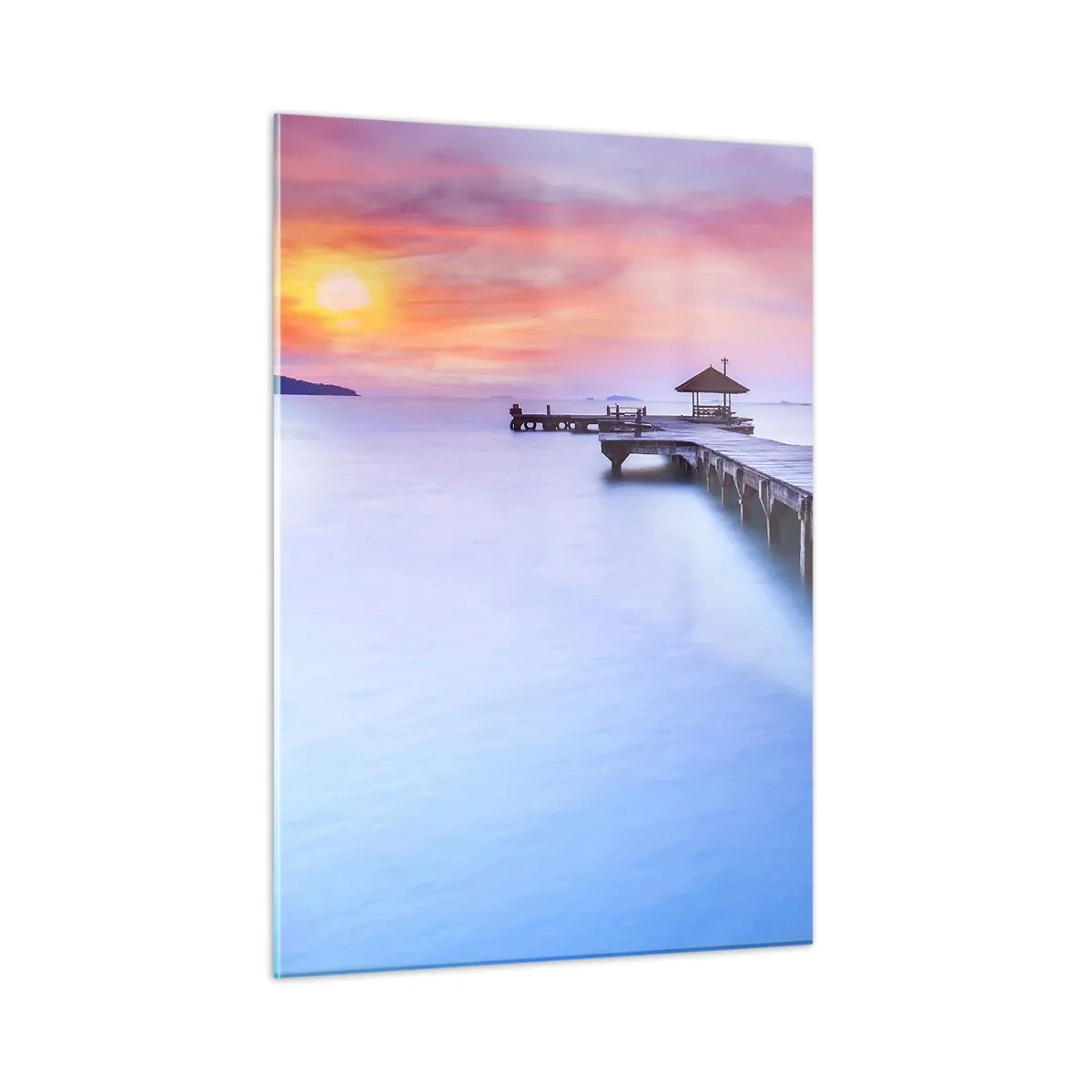 Obraz na skle - Moře klidu až po horizont - 50x70 cm