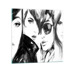 Obraz na skle - Znásobená krása - 40x40 cm