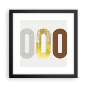 Plakát v černém rámu - Ooo! - 30x30 cm