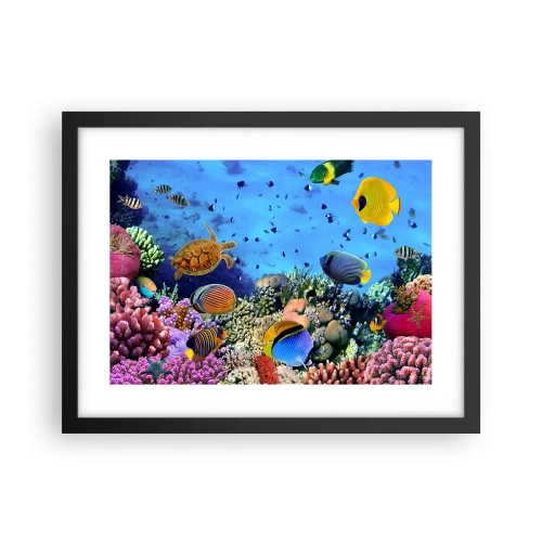 Plakát v černém rámu - Co víme o životě… - 40x30 cm