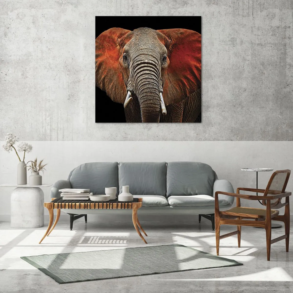 Obraz na skle - Jsem divoký, a ty? - 40x40 cm