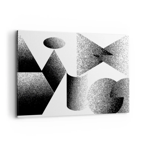 Obraz na plátně - Úhly a ovály - 100x70 cm