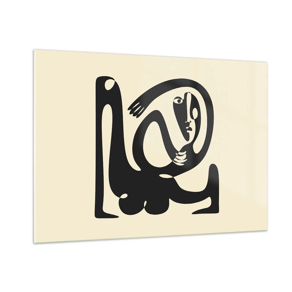 Obraz na skle - Téměř Picasso - 100x70 cm