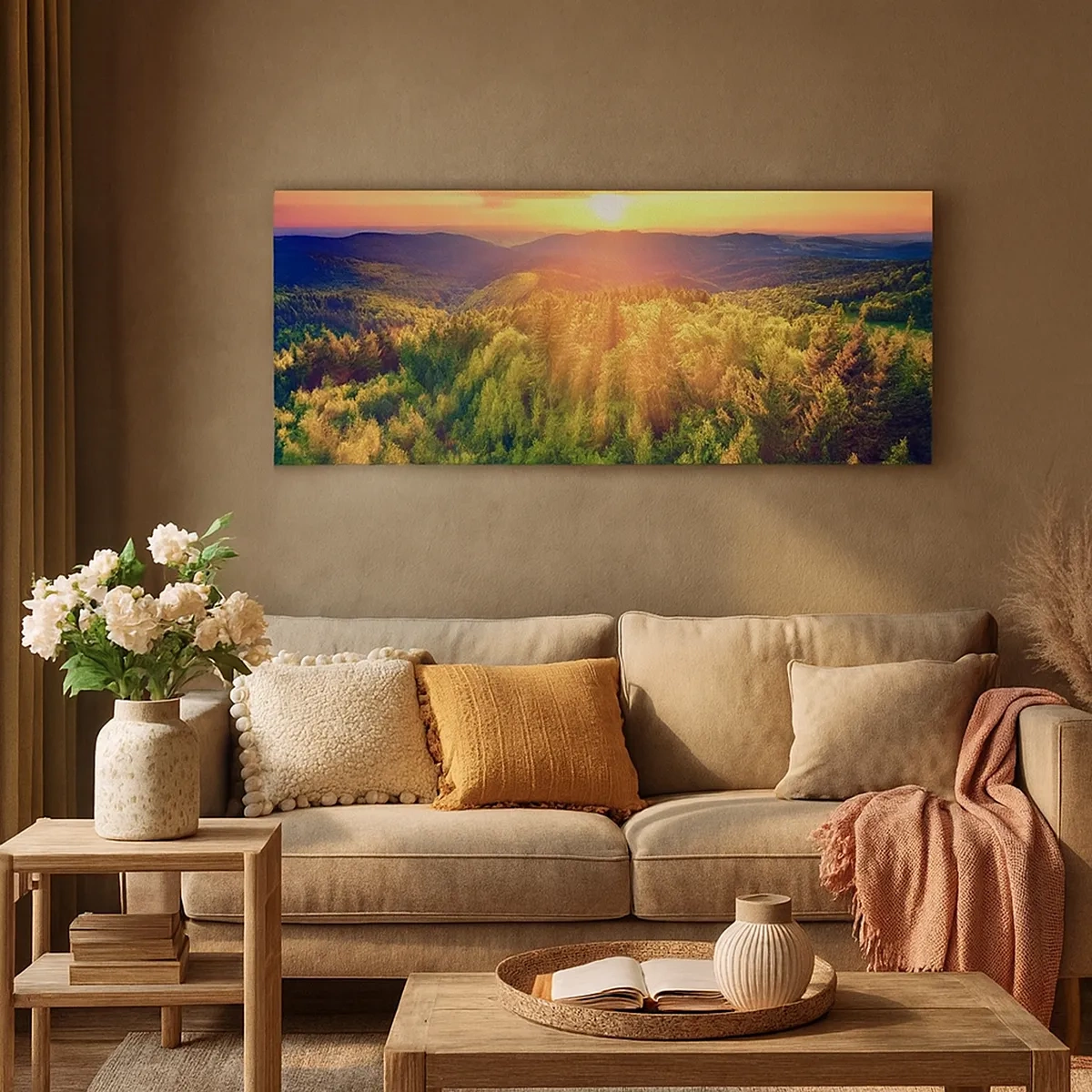 Obraz na plátně - Vrcholky a vrcholy - 30x30 cm