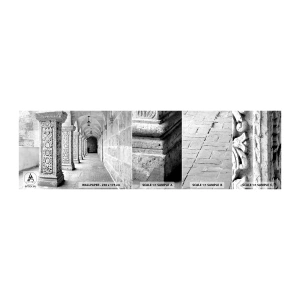 Fototapeta Vzorek Standard Eco - Kam...? - Architektura, Kus, Černý a bílý - 100x30 cm