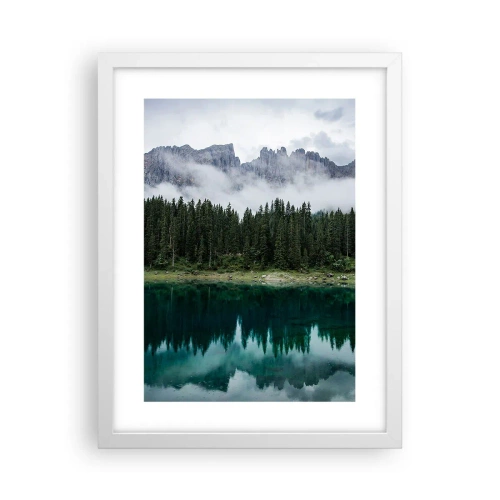 Plakát v bílém rámu - Tiše, tiše, neprobuďme spící vodu…. - 30x40 cm