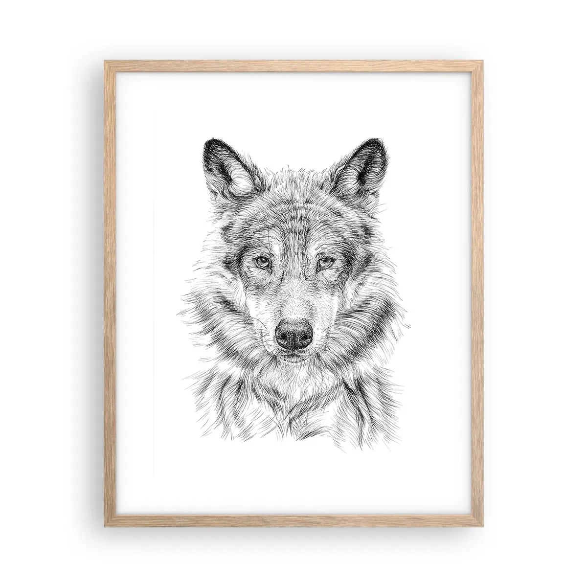 Plakát v rámu světlý dub - Rozený vůdce - 40x50 cm