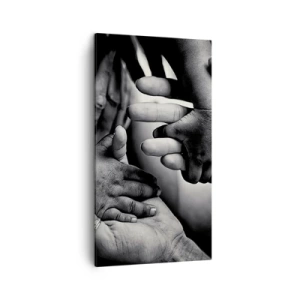 Obraz na plátně - Být člověkem - 45x80 cm