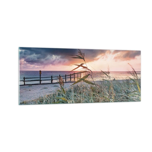 Obraz na skle - Neodváto větrem - 100x40 cm
