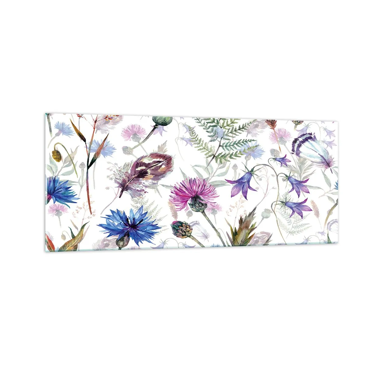 Obraz na skle - Polský herbář - 100x40 cm