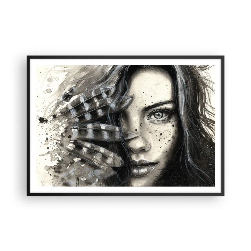Plakát v černém rámu - Divoká krása - 100x70 cm