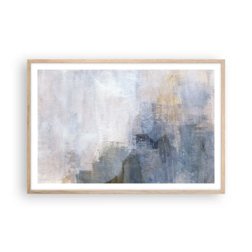 Plakát v rámu světlý dub - Tóny a akordy barev - 91x61 cm