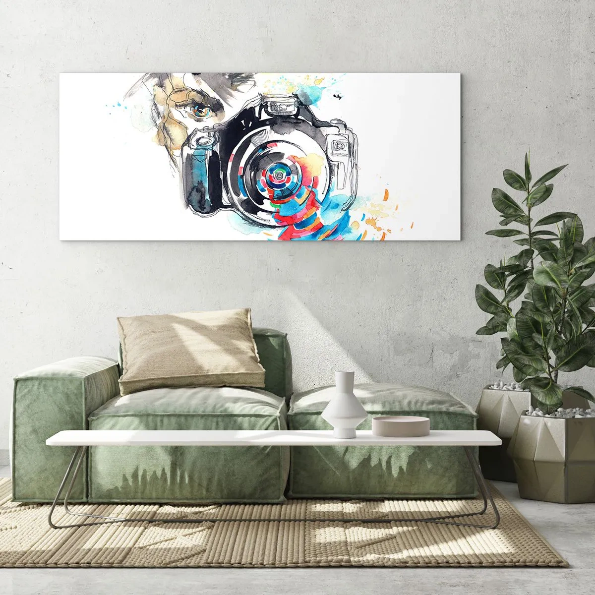 Obraz na skle - Okem objektivu - 100x40 cm