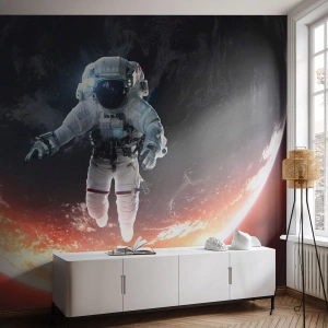 Fototapeta Samolepicí Deluxe Sticker - Mohu zůstat ještě chvilku? - Astronaut, Kosmos, Kosmonaut - 250x175 cm