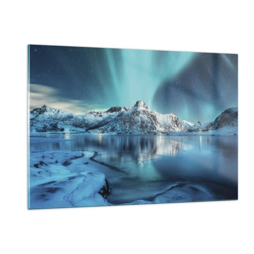 Obraz na skle - Noc plná světla - 120x80 cm