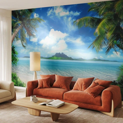 Fototapeta Premium Canvas - Modř tropů - Krajina, Oceán, Pláž - 500x350 cm