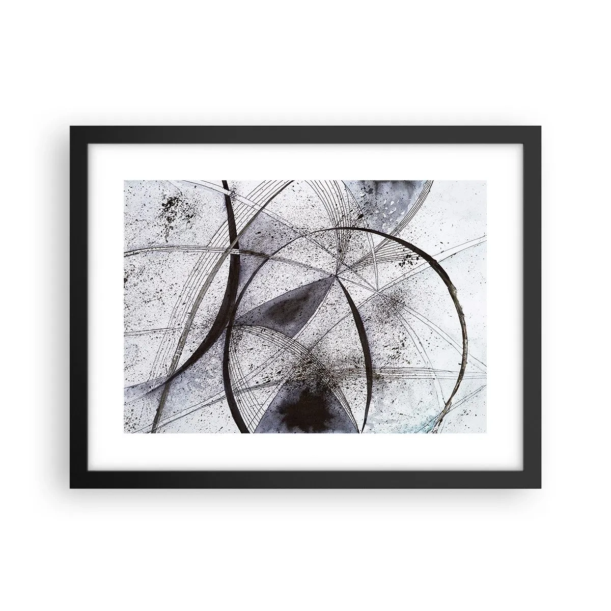 Plakát v černém rámu - Futuristická fantazie - 40x30 cm