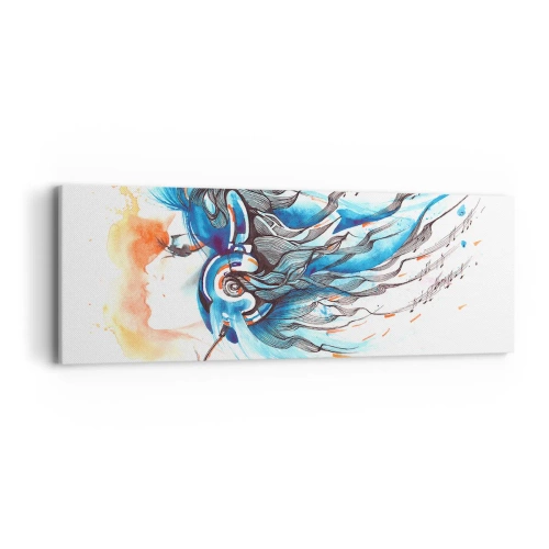 Obraz na plátně - Ať hraje hudba - 90x30 cm