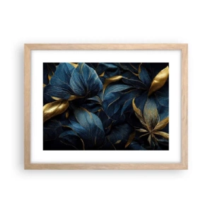 Plakát v rámu světlý dub - Podšívané zlatem - 40x30 cm