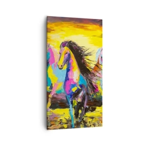 Obraz na plátně - Ponořené do duhy - 55x100 cm